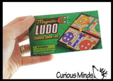 Mini Magnetic Travel Games - Tiny Classic Board Games - Children's Games for Car or Airplane