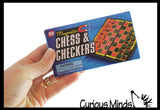 Mini Magnetic Travel Games - Tiny Classic Board Games - Children's Games for Car or Airplane