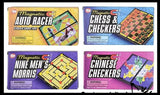 Mini Magnetic Travel Games - Tiny Classic Board Games - Children's Games for Car or Airplane