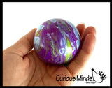 Marble Swirl Soft Doh Filled Stretch Ball - Ultra Squishy Relaxing Sensory Fidget Stress Toy Tie Dye