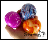 Marble Swirl Soft Doh Filled Stretch Ball - Ultra Squishy Relaxing Sensory Fidget Stress Toy Tie Dye