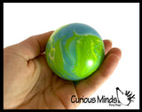 Marble Swirl Soft Doh Filled Stretch Ball - Ultra Squishy Relaxing Sensory Fidget Stress Toy Tie Dye