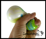 Marble Swirl Soft Doh Filled Stretch Ball - Ultra Squishy Relaxing Sensory Fidget Stress Toy Tie Dye