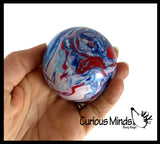 Marble Swirl Soft Doh Filled Stretch Ball - Ultra Squishy Relaxing Sensory Fidget Stress Toy Tie Dye
