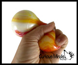 Marble Swirl Soft Doh Filled Stretch Ball - Ultra Squishy Relaxing Sensory Fidget Stress Toy Tie Dye