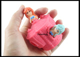 NEW - Mermaid in Castle - Peek a Boo / Hide and Seek Stretchy Fidget Toy