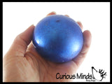 Metallic Glitter Thick Gel-Filled Squeeze Stress Balls  -  Sensory, Stress, Fidget Toy