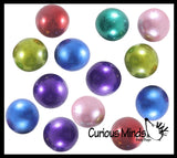 Metallic Glitter Thick Gel-Filled Squeeze Stress Balls  -  Sensory, Stress, Fidget Toy