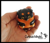 Cute Chunky Animals Micro Slow Rise Squishy Toys - Mini Tiny Animals - Memory Foam Party Favors, Fidgets, Prizes, OT