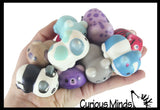 Cute Laying Animal Micro Slow Rise Squishy Toys - Mini Animals - Memory Foam Party Favors, Prizes, OT