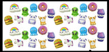 Set of 36 (3 Dozen) Cute Micro Slow Rise Squishy Toys - Mini Animals and Foods - Memory Foam Party Favors, Prizes, OT