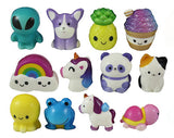 Cute Micro Slow Rise Squishy Toys - Mini Tiny Animals and Foods - Memory Foam Party Favors, Prizes, OT