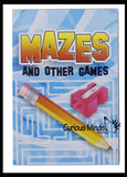 Mini Puzzle Books - Tiny Maze/Crossword/Word Search/Tic-Tac-Toe - Travel Fun Game - Party Favors Prizes Rewards