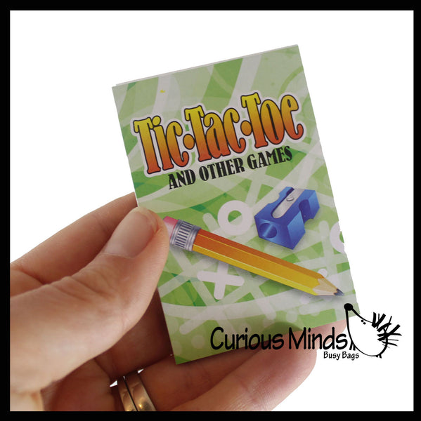 Mini Puzzle Books Tiny Maze/Crossword/Word Search/TicTacToe Trav