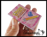 Mini Puzzle Books - Tiny Maze/Crossword/Word Search/Tic-Tac-Toe - Travel Fun Game - Party Favors Prizes Rewards