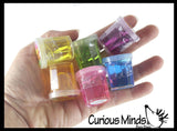 Mini Glitter Slime Containers - Bulk Party Favors - Putty