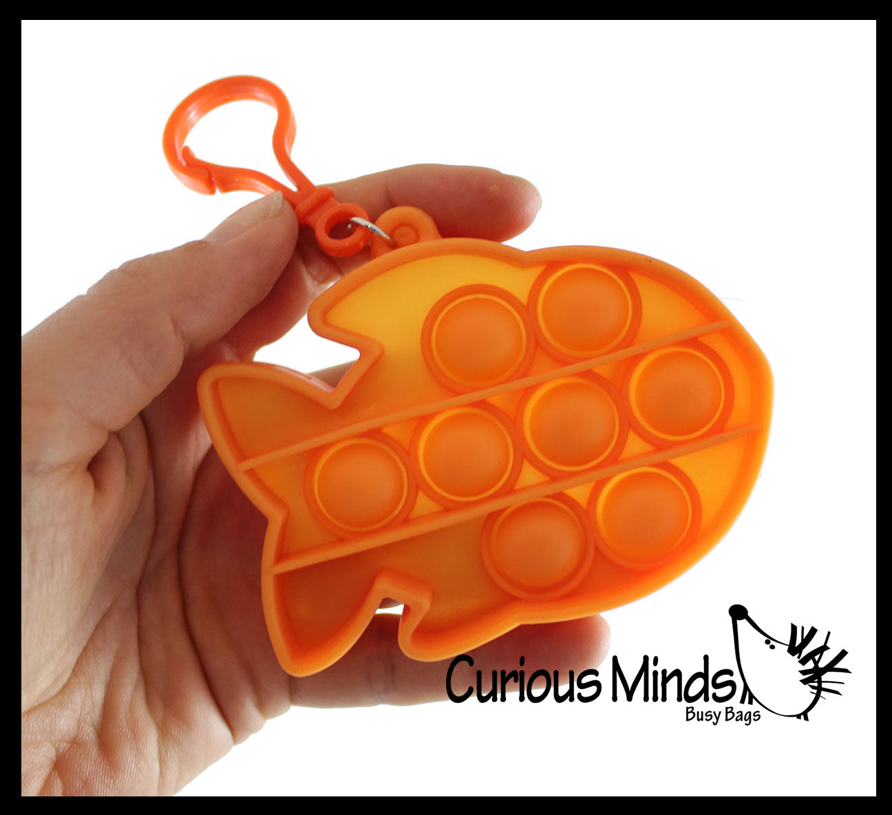 LAST CHANCE - LIMITED STOCK  - SALE Small Cute Ocean Animal on Clips Theme Bubble Pop Game - Silicone Push Poke Bubble Wrap Fidget Toy - Press Bubbles to Pop the Bubbles Down Then Flip it over and Do it Again - Bubble Popper Sensory Stress Toy