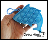 LAST CHANCE - LIMITED STOCK  - SALE Small Cute Ocean Animal on Clips Theme Bubble Pop Game - Silicone Push Poke Bubble Wrap Fidget Toy - Press Bubbles to Pop the Bubbles Down Then Flip it over and Do it Again - Bubble Popper Sensory Stress Toy