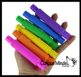 LAST CHANCE - LIMITED STOCK - Small Pull and Pop Fidget Snap Expanding Flexible Accordion Tube Toy - Free Play - Open Ended Fidget Toy