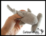 3 Cute Mini Ocean Animal Plush Stuffed Animals- Adorable Mini Plushie - Hammerhead Shark, Jellyfish, Lobster