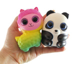 Small Animal Slow Rise Squishies Slow Rise Foam - Scented Sensory, Stress, Fidget Toy - Unicorn, Frog, Cat, Dog, Alpaca, Panda, Duck, Sloth
