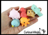 Bagged Cute Animal Mochi Squishy Animals - Kawaii -  Cute Individually Wrapped Toys - Sensory, Stress, Fidget Party Favor Toy