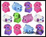 Dog Mochi Squishy Animals - Kawaii -  Cute Individually Boxed Wrapped Toys - Sensory, Stress, Fidget Party Favor Toy