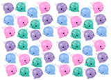 Narwhal Animal Mochi Squishy  - Adorable Cute Kawaii - Individually Wrapped Toys - Sensory, Stress, Fidget Party Favor Toy - Whale