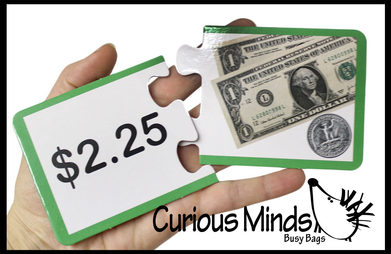 LAST CHANCE - LIMITED STOCK - Money Puzzle - Learn about Money and Coins Match