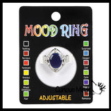 LAST CHANCE - LIMITED STOCK  - SALE - Mood Rings - Color Changing Heat Sensitive Jewelry for Children - Adjustable Ring Kids