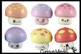 Cute Mushroom Micro Slow Rise Squishy Toys - Memory Foam Party Favors, Prizes, OT