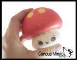 3" Cute Mushroom Slow Rise Squishy Toys - Memory Foam Party Favors, Prizes, OT