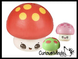 Mushroom Family - 3 Cute Mushroom Slow Rise Squishy Toys - Memory Foam Party Favors, Prizes, OT