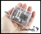Mini Music Box - Wind Up Classic Toy - Mechanical Musical Toy - Fidget Stress Toy