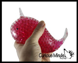 Jumbo Light Up Narwhal Water Bead Filled Squeeze Stress Ball  -  Sensory, Stress, Fidget Toy