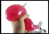 Jumbo Narwhal Water Bead Filled Squeeze Stress Ball  -  Sensory, Stress, Fidget Toy