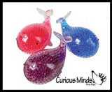 Jumbo Narwhal Water Bead Filled Squeeze Stress Ball  -  Sensory, Stress, Fidget Toy