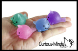 Narwhal Animal Mochi Squishy  - Adorable Cute Kawaii - Individually Wrapped Toys - Sensory, Stress, Fidget Party Favor Toy - Whale