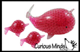 Mommy and Babies Narwhal Family Set - Water Bead Filled Squeeze Stress Ball  -  Sensory, Stress, Fidget Toy