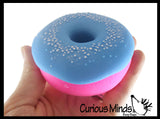 Nee-Doh Donut Doughnut Soft Doh Filled Stretch Ball with Removable Frosting - Ultra Squishy and Moldable Relaxing Sensory Fidget Stress Toy