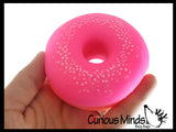 Nee-Doh Donut Doughnut Soft Doh Filled Stretch Ball with Removable Frosting - Ultra Squishy and Moldable Relaxing Sensory Fidget Stress Toy