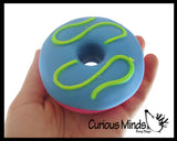 Nee-Doh Donut Doughnut Soft Doh Filled Stretch Ball with Removable Frosting - Ultra Squishy and Moldable Relaxing Sensory Fidget Stress Toy