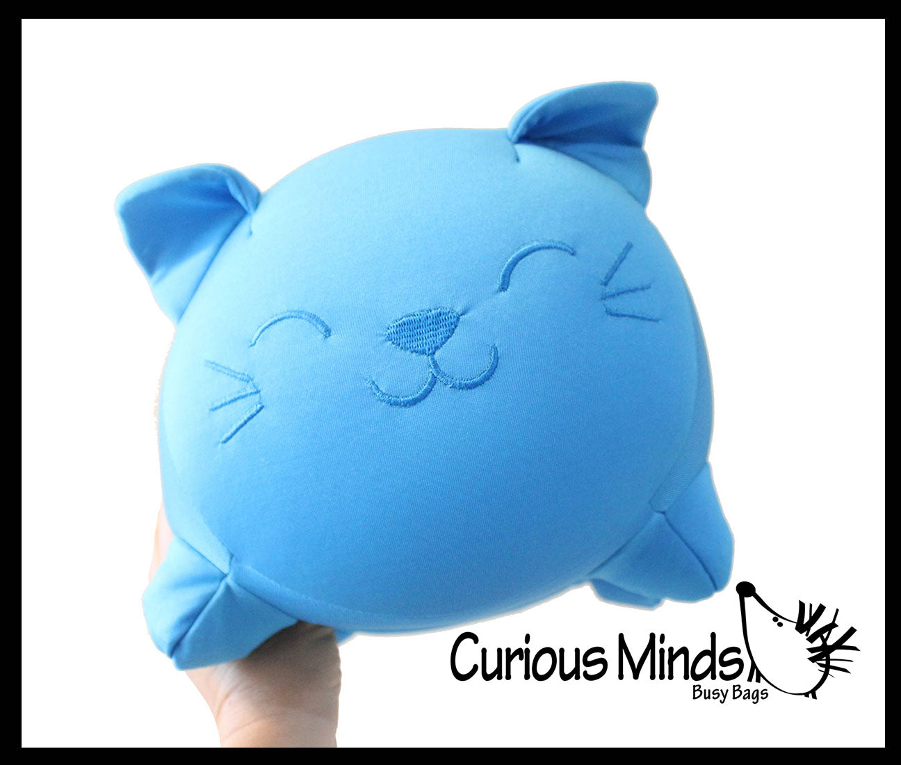 NeeDoh Cat Dohzee Soft Plush Micro Bead Filled Stretch Ball Pillow - Ultra Squishy and Moldable Relaxing Sensory Fidget Stress Toy