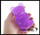 NeeDoh Gummy Bear - Gel Filled Stress Balll - Ultra Squishy and Moldable Relaxing Sensory Fidget Stress Toy Nee doh