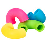 NeeDoh Mac and Squeeze Cheese - 4 Stretchy Elbow Noodle Strings Fidget Toy - Thick, Build Resistance for Strengthening Exercise, Pull, Stretchy, Fiddle Nee Doh