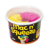 NeeDoh Mac and Squeeze Cheese - 4 Stretchy Elbow Noodle Strings Fidget Toy - Thick, Build Resistance for Strengthening Exercise, Pull, Stretchy, Fiddle Nee Doh