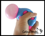 NeeDoh Mushroom - Groovy Shroom Soft Doh Filled Stretch Ball with Mesh Web - Ultra Squishy and Moldable Relaxing Sensory Fidget Stress Toy Nee Doh