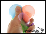 NeeDoh Stickums - 12 Teenie Tiny Soft Air Filled Stretch Ball - Ultra Squishy and Sticky Relaxing Sensory Fidget Stress Toy Nee Doh