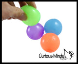 NeeDoh Stickums - 12 Teenie Tiny Soft Air Filled Stretch Ball - Ultra Squishy and Sticky Relaxing Sensory Fidget Stress Toy Nee Doh