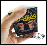 NeeDoh Noodlies 5 Stretchy Noodle Strings Fidget Toy - 13" Long, Not Sticky, Thick, Build Resistance for Strengthening Exercise, Pull, Stretchy, Fiddle Nee Doh